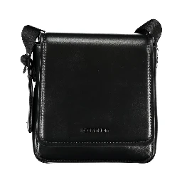 Black Polyester Shoulder Bag