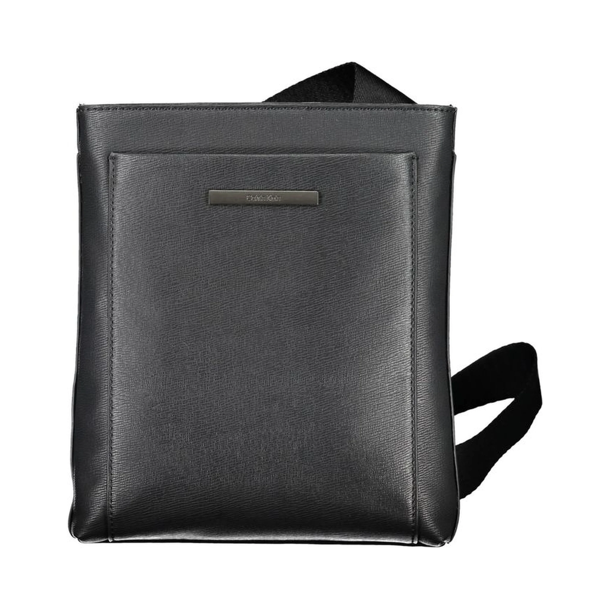 Black Polyester Shoulder Bag