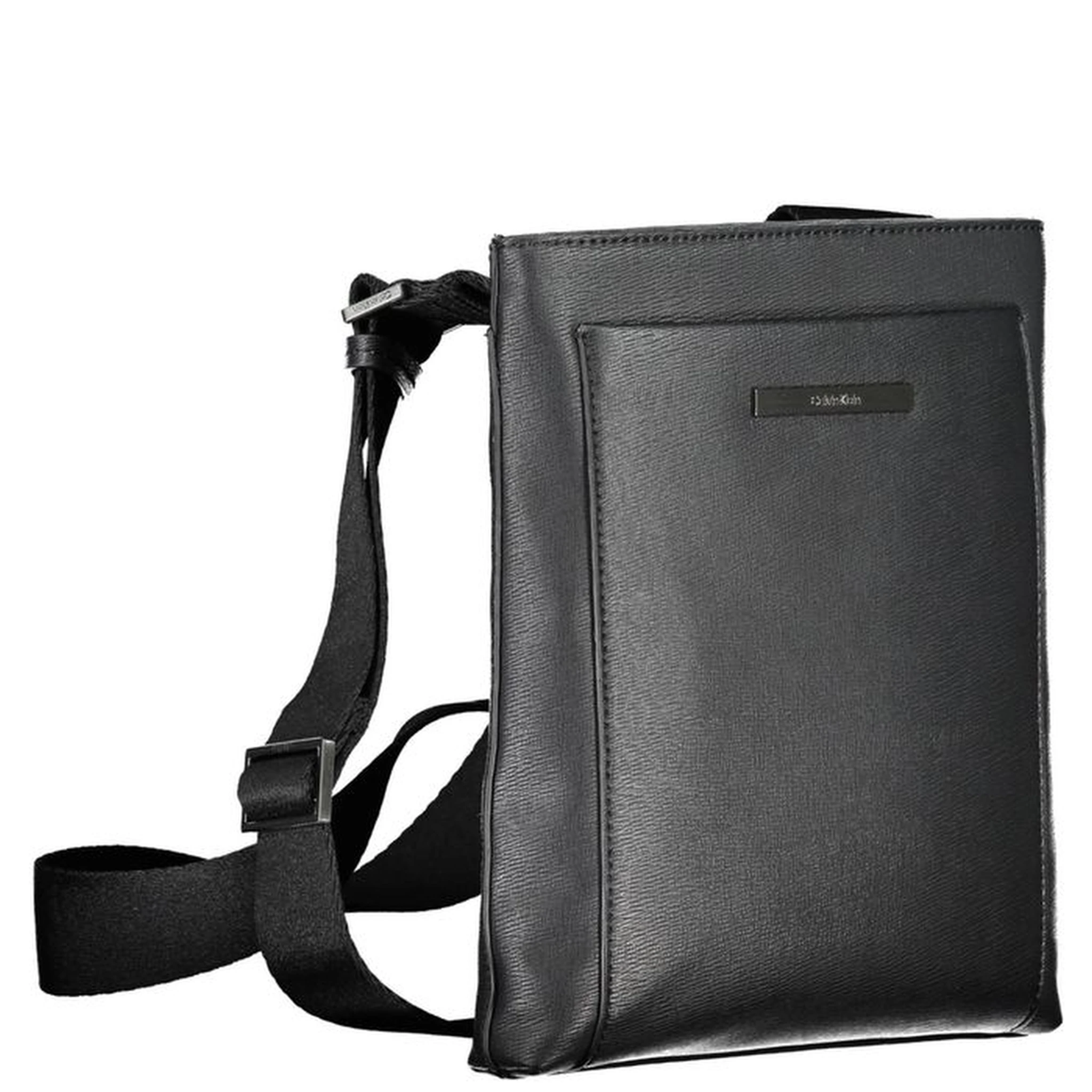 Black Polyester Shoulder Bag