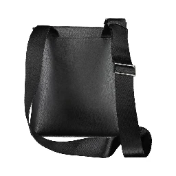 Black Polyester Shoulder Bag