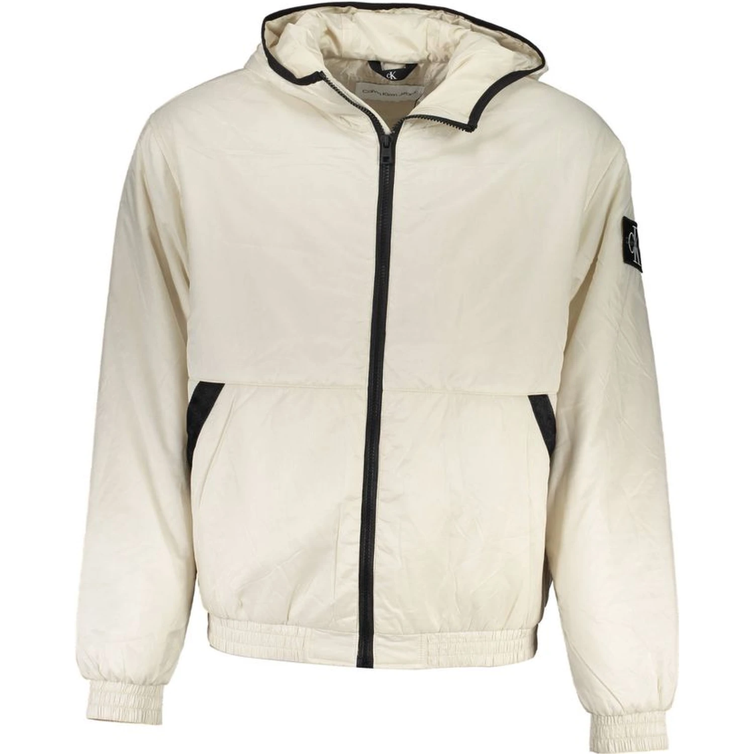 Beige Polyester Jackets & Coat