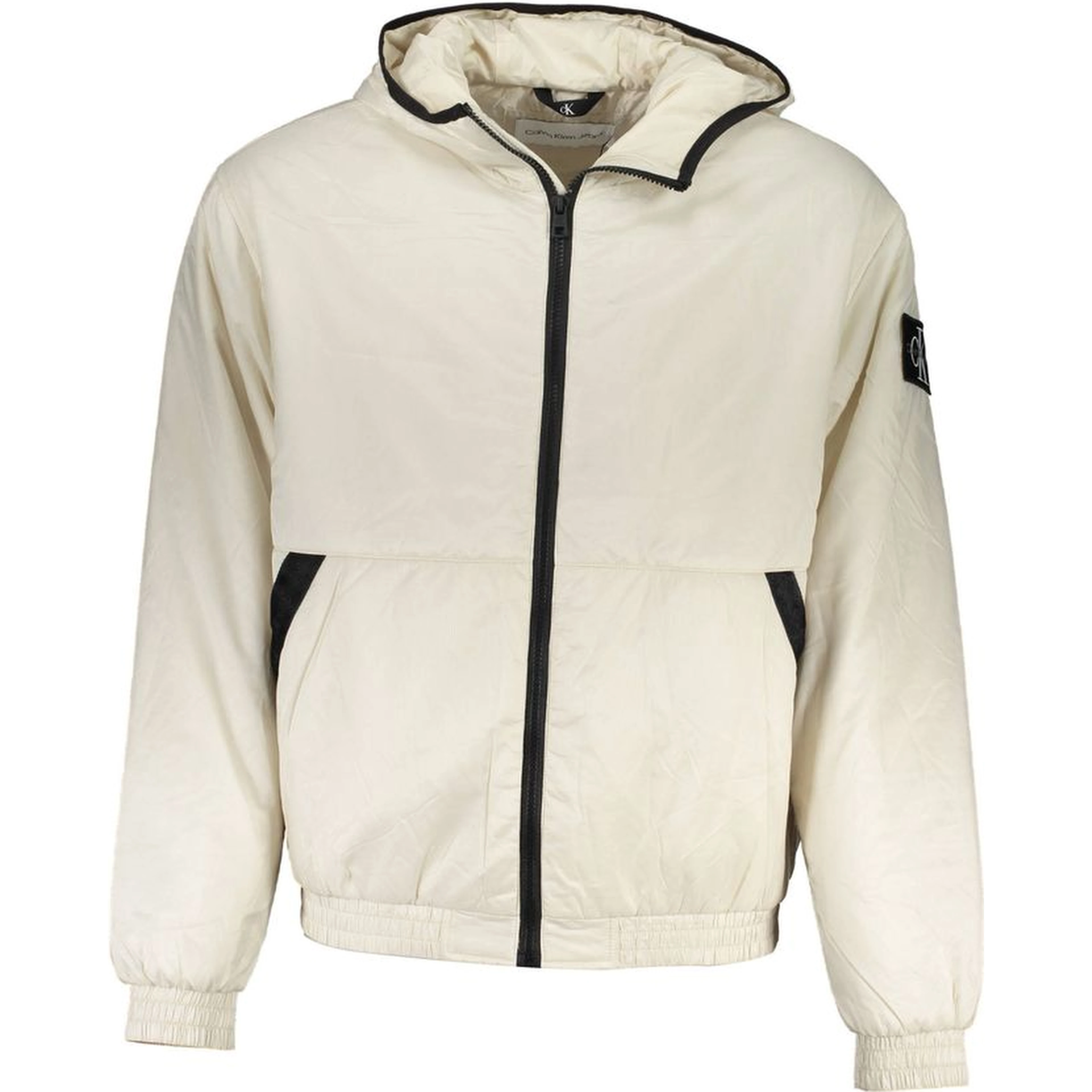 Beige Polyester Jackets & Coat