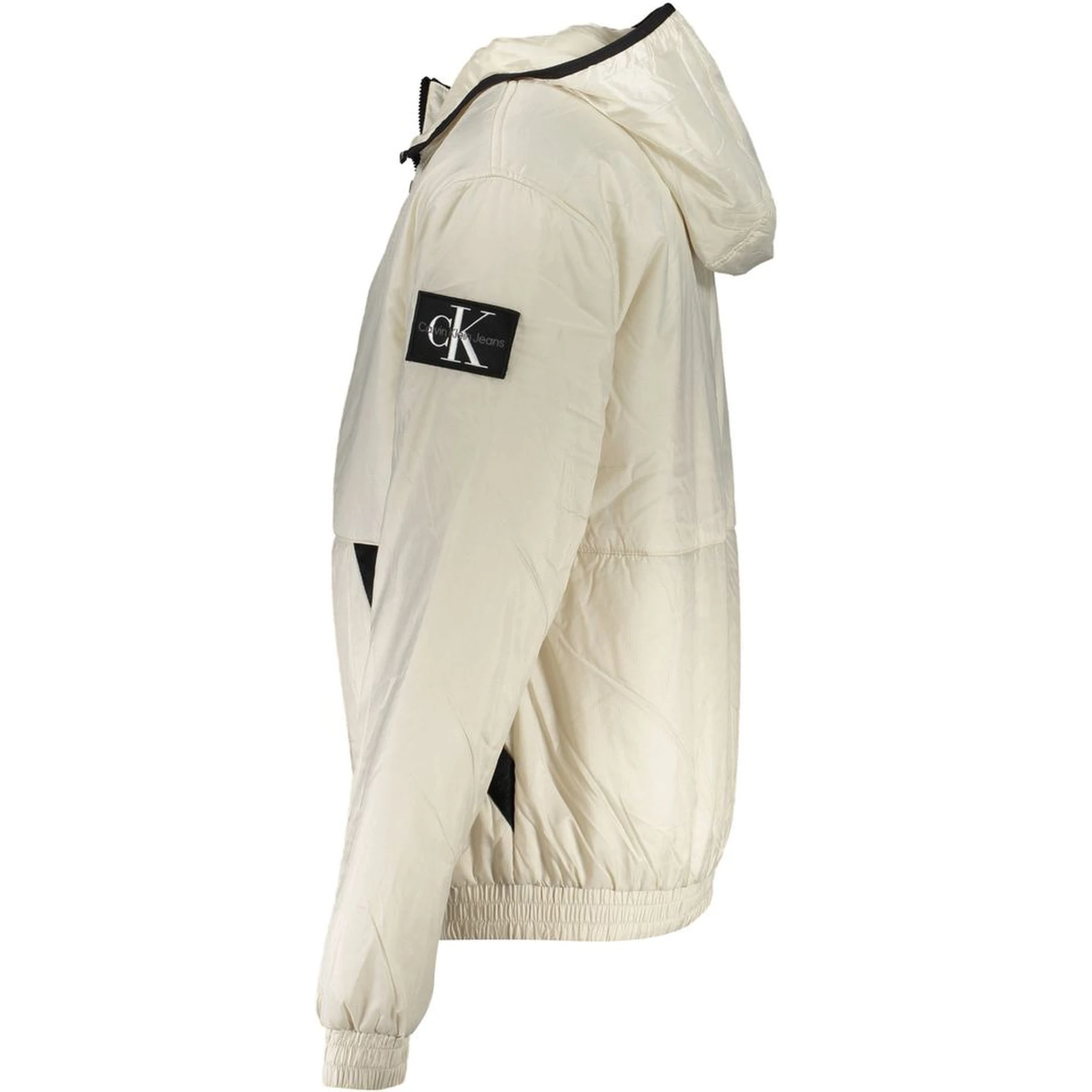 Beige Polyester Jackets & Coat