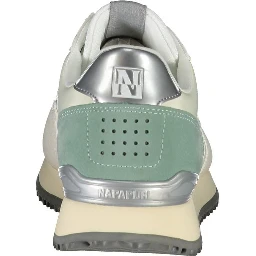 White Polyester Sneaker