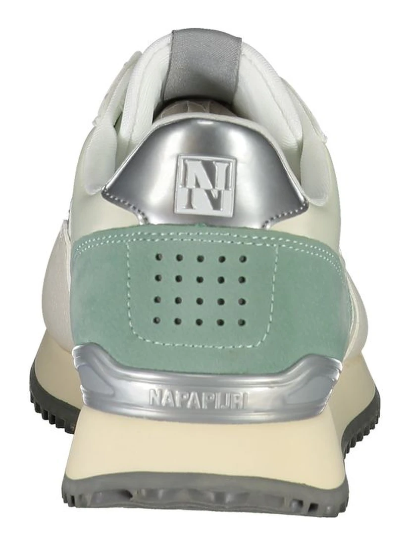 حذاء رياضي أبيض من البوليستر