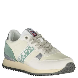 White Polyester Sneaker