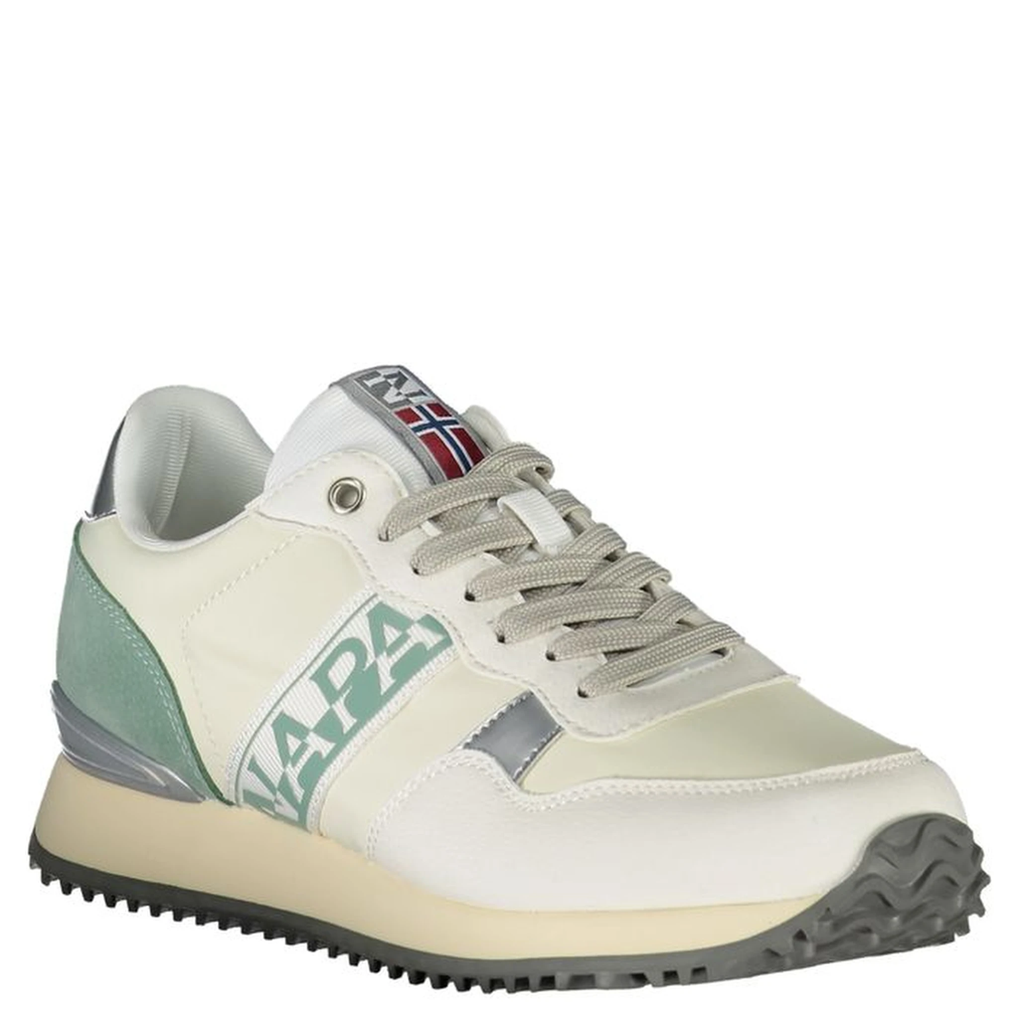 White Polyester Sneaker