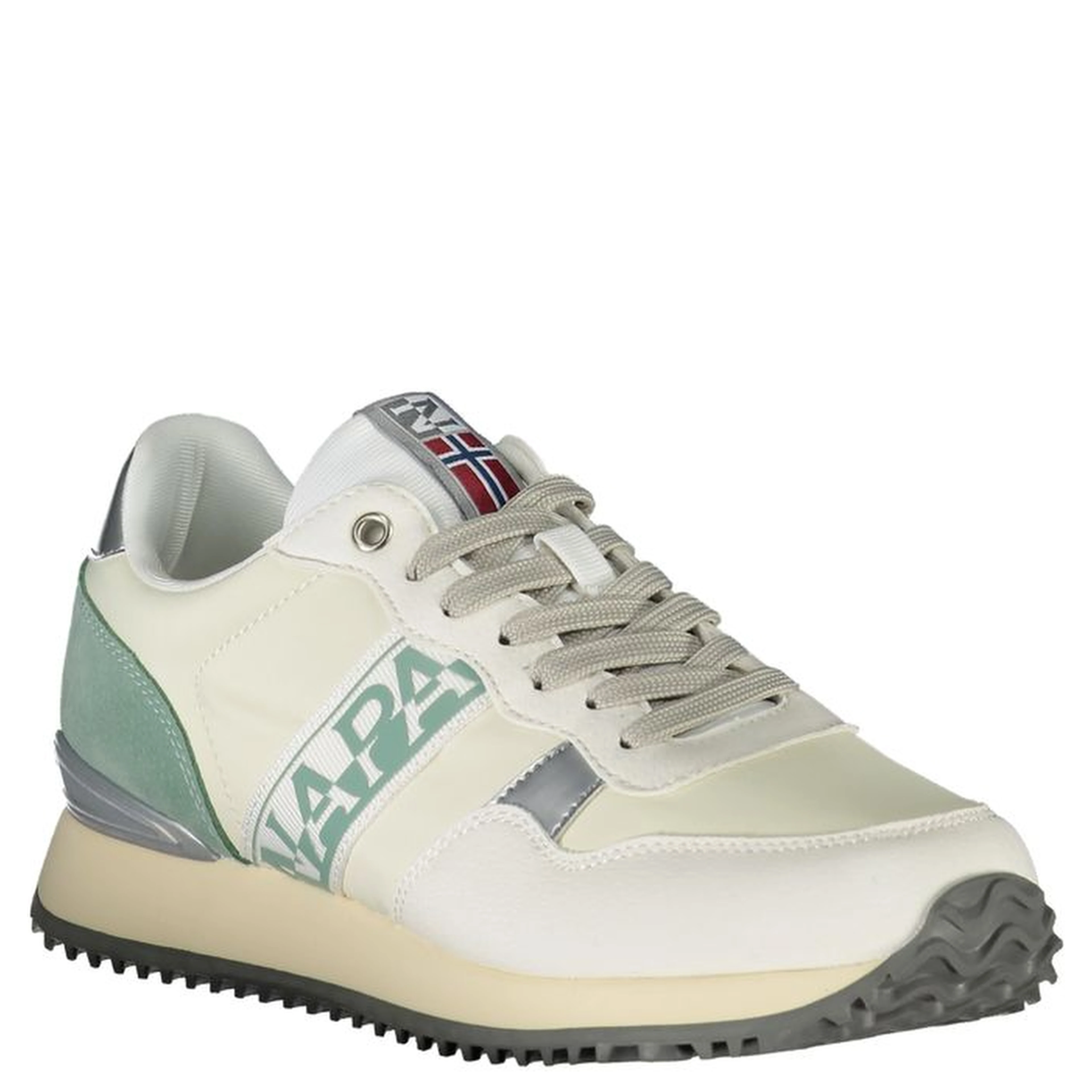 White Polyester Sneaker