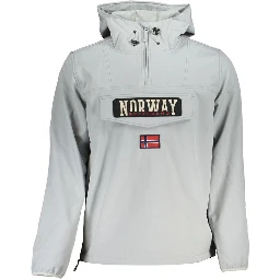 Gray Polyester Jackets & Coat