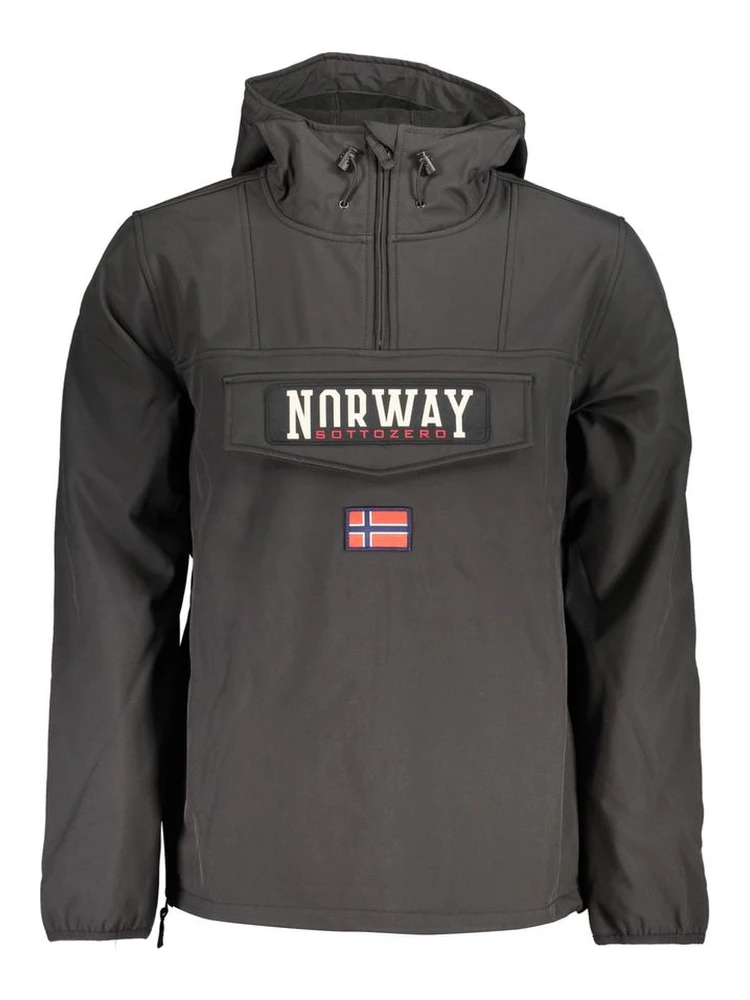 Black Polyester Jackets & Coat