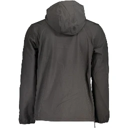 Black Polyester Jackets & Coat