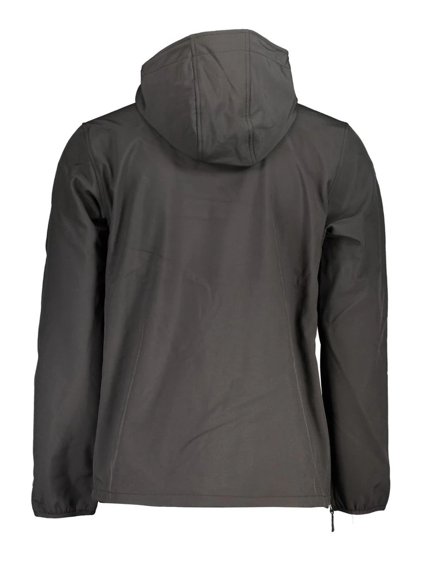 Black Polyester Jackets & Coat