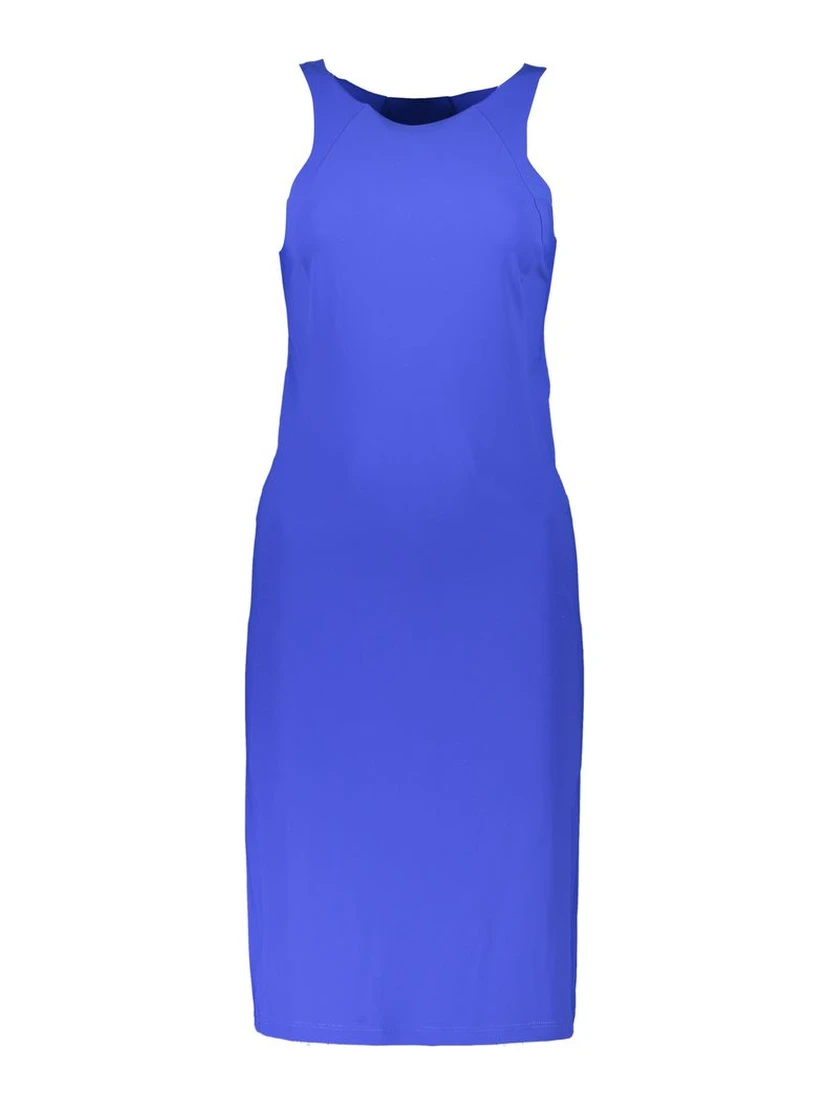 Blue Elastane Dress