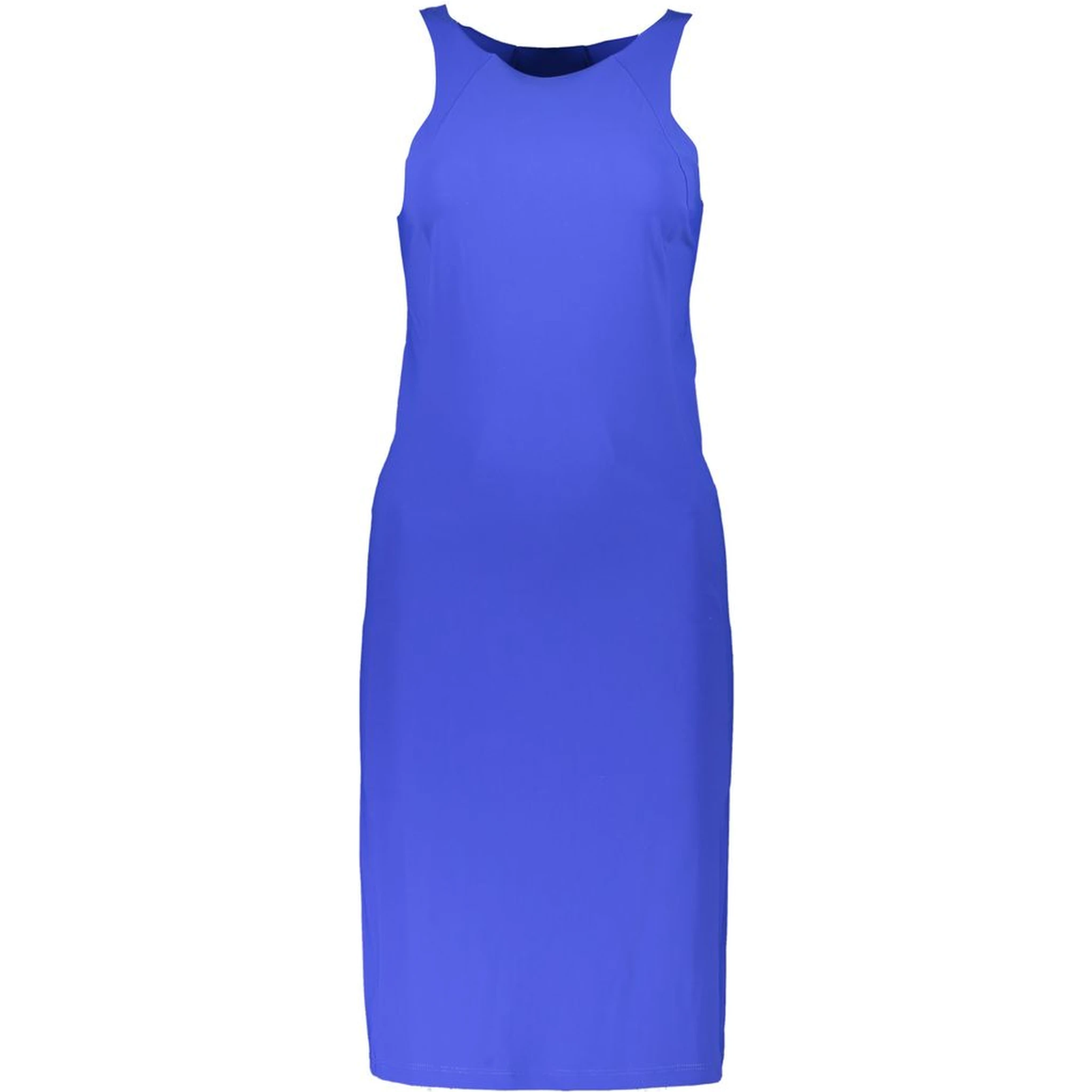 Blue Elastane Dress