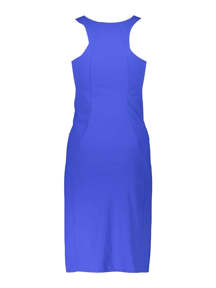 Blue Elastane Dress