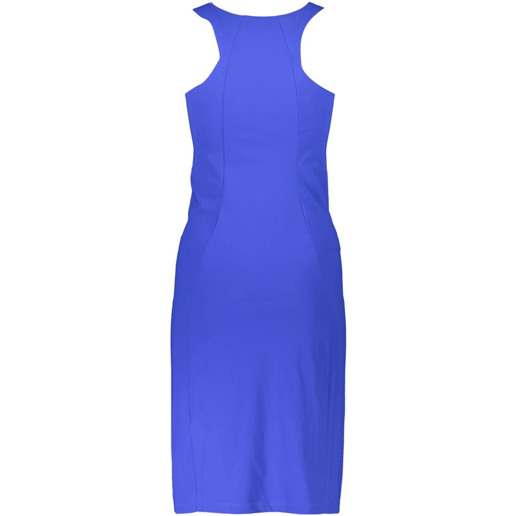 Blue Elastane Dress
