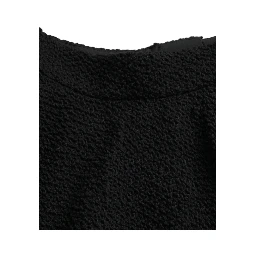Black High Waist A-line Knee Length Skirt
