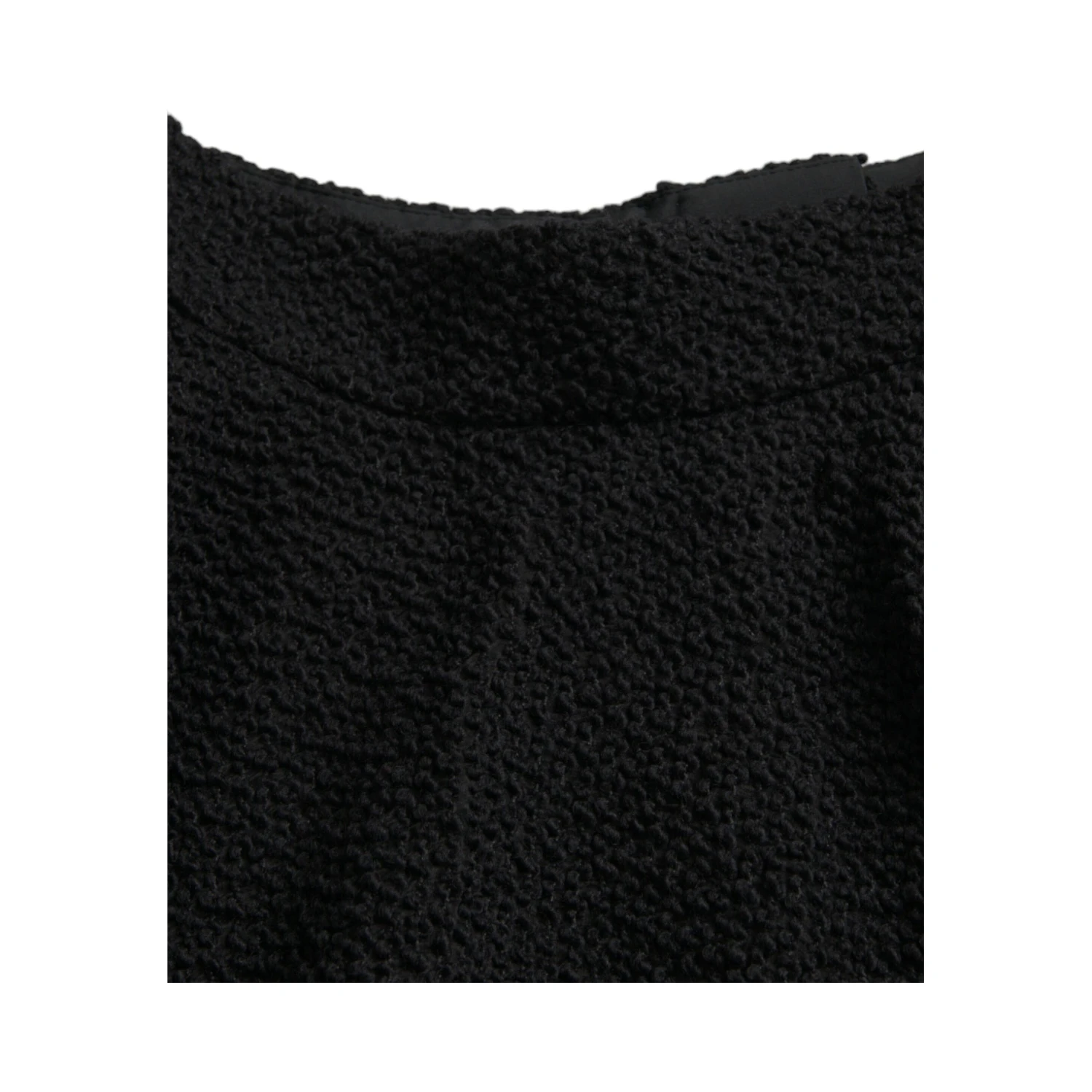 Black High Waist A-line Knee Length Skirt