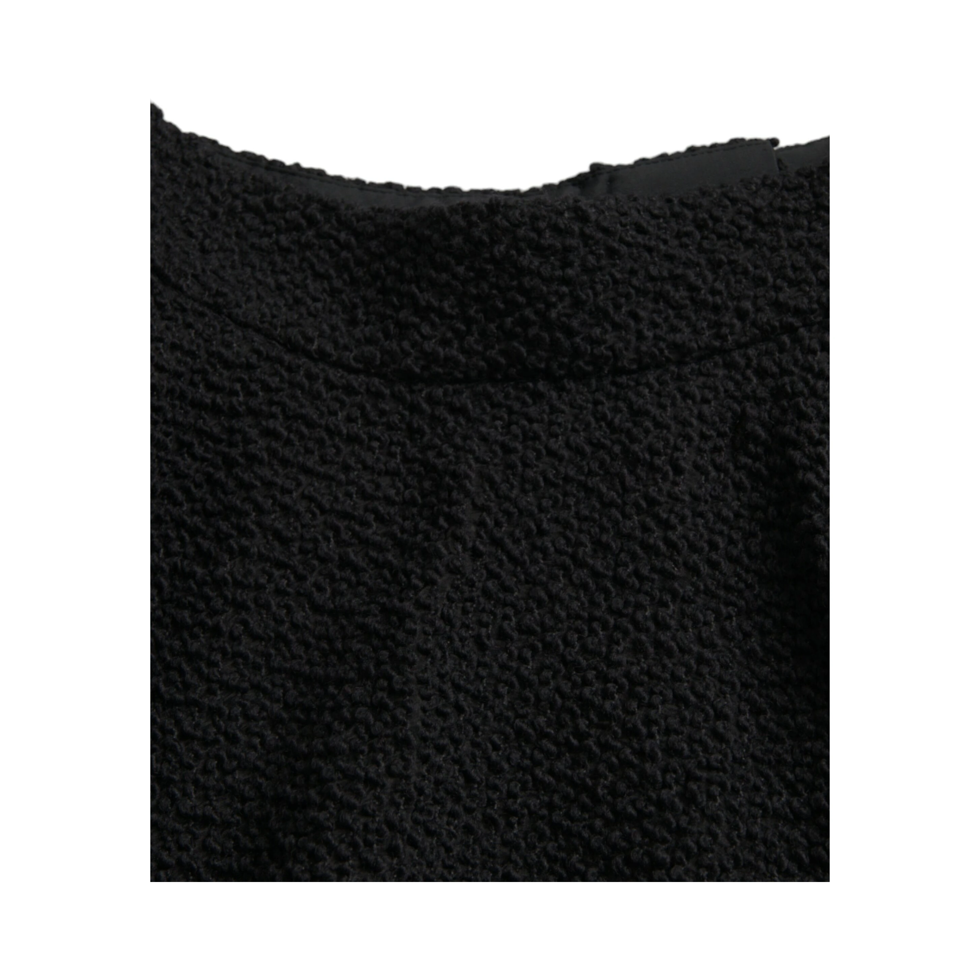 Black High Waist A-line Knee Length Skirt