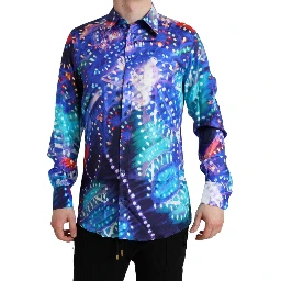 Purple Luminarie Silk Slim MARTINI Shirt