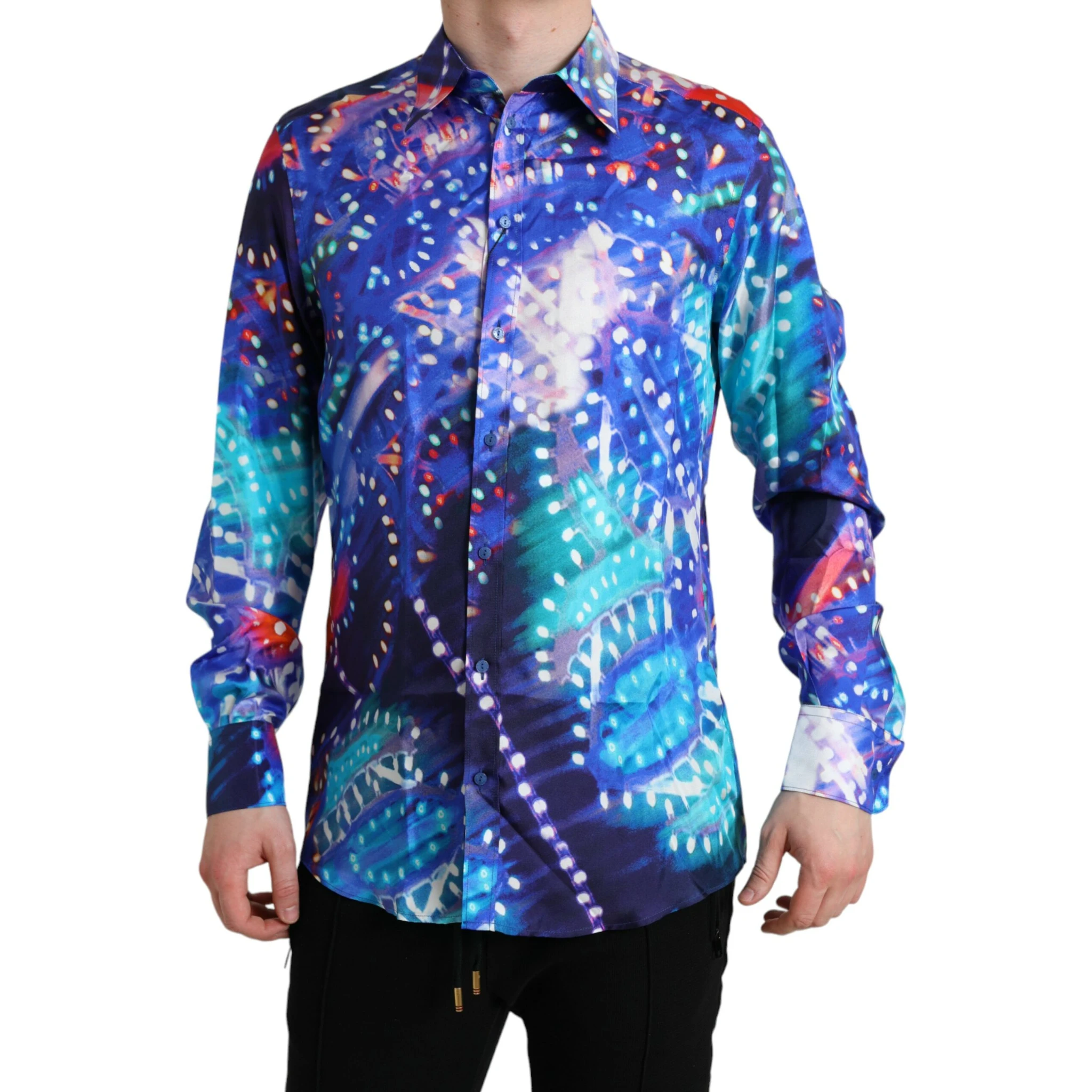 Purple Luminarie Silk Slim MARTINI Shirt