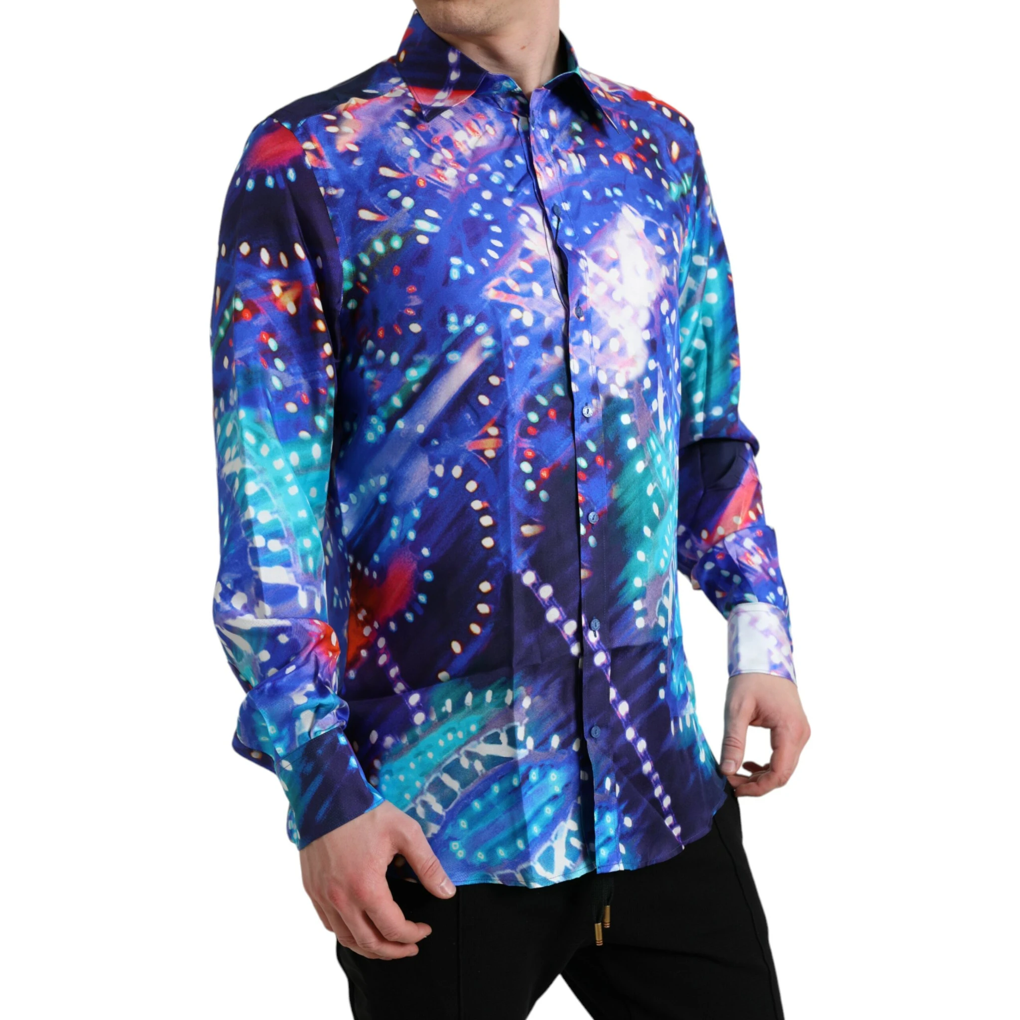 Purple Luminarie Silk Slim MARTINI Shirt
