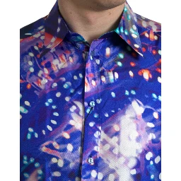 Purple Luminarie Silk Slim MARTINI Shirt