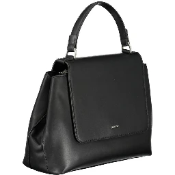 Black Polyester Handbag