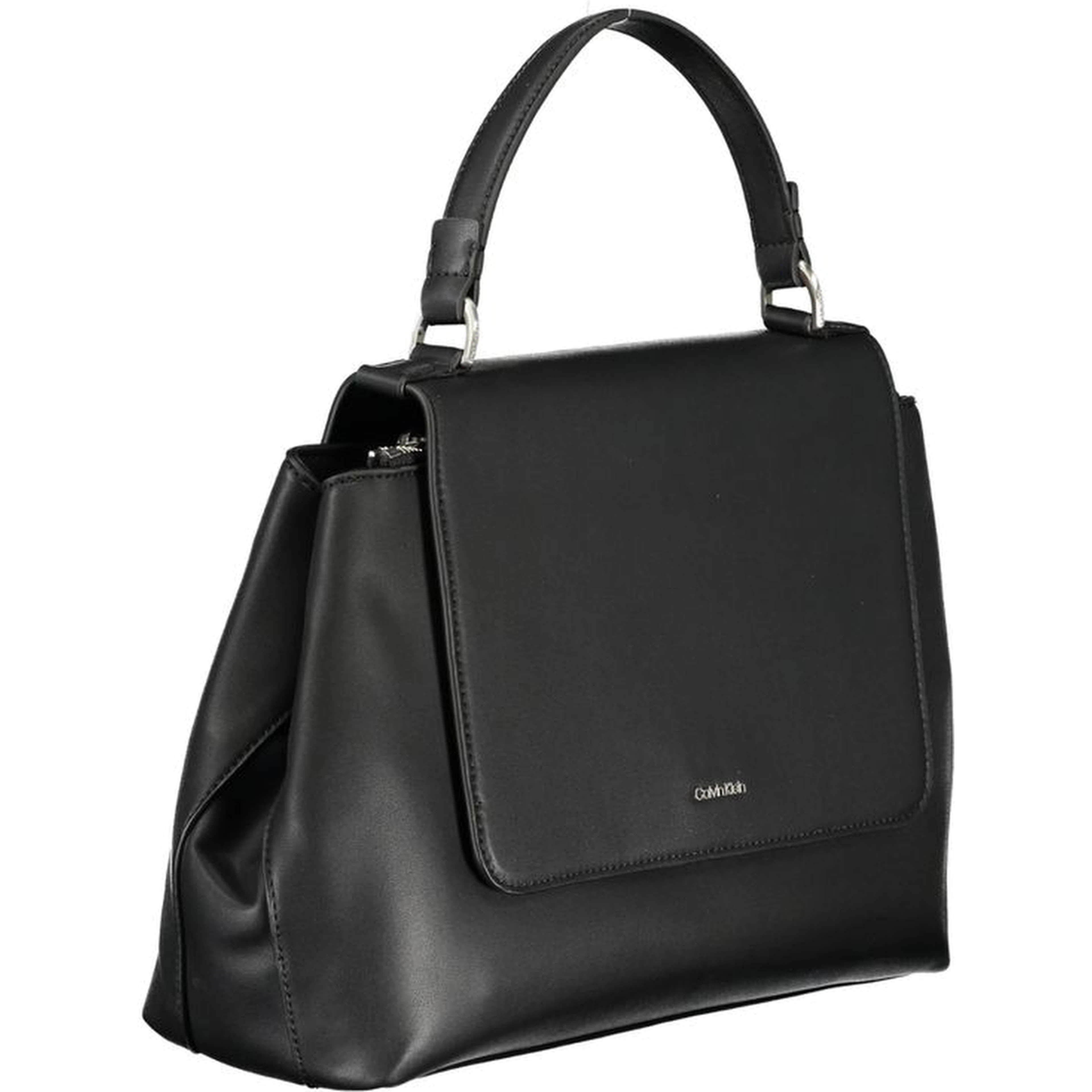 Black Polyester Women's Handbag