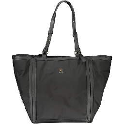 Black Polyester Handbag