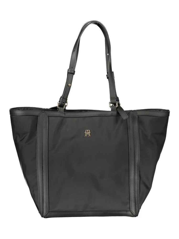 Black Polyester Handbag