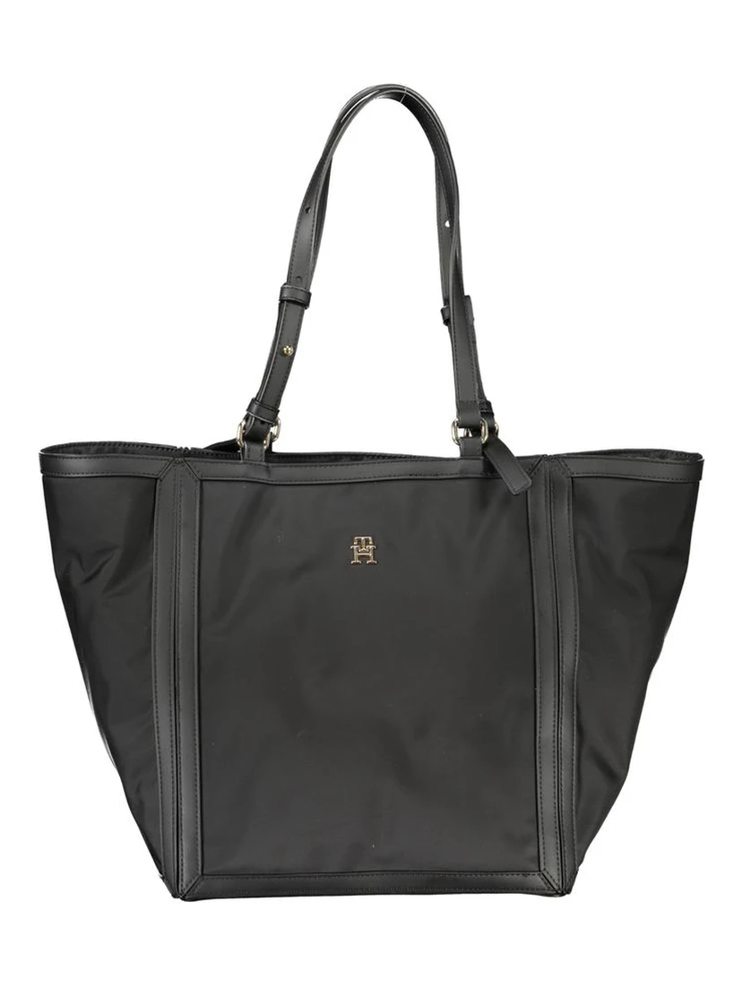 Black Polyester Handbag