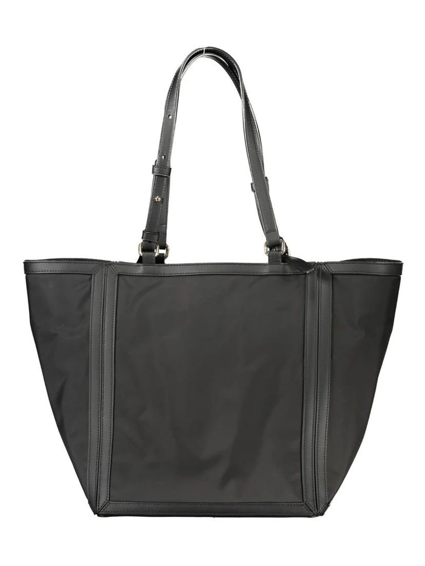 Black Polyester Handbag