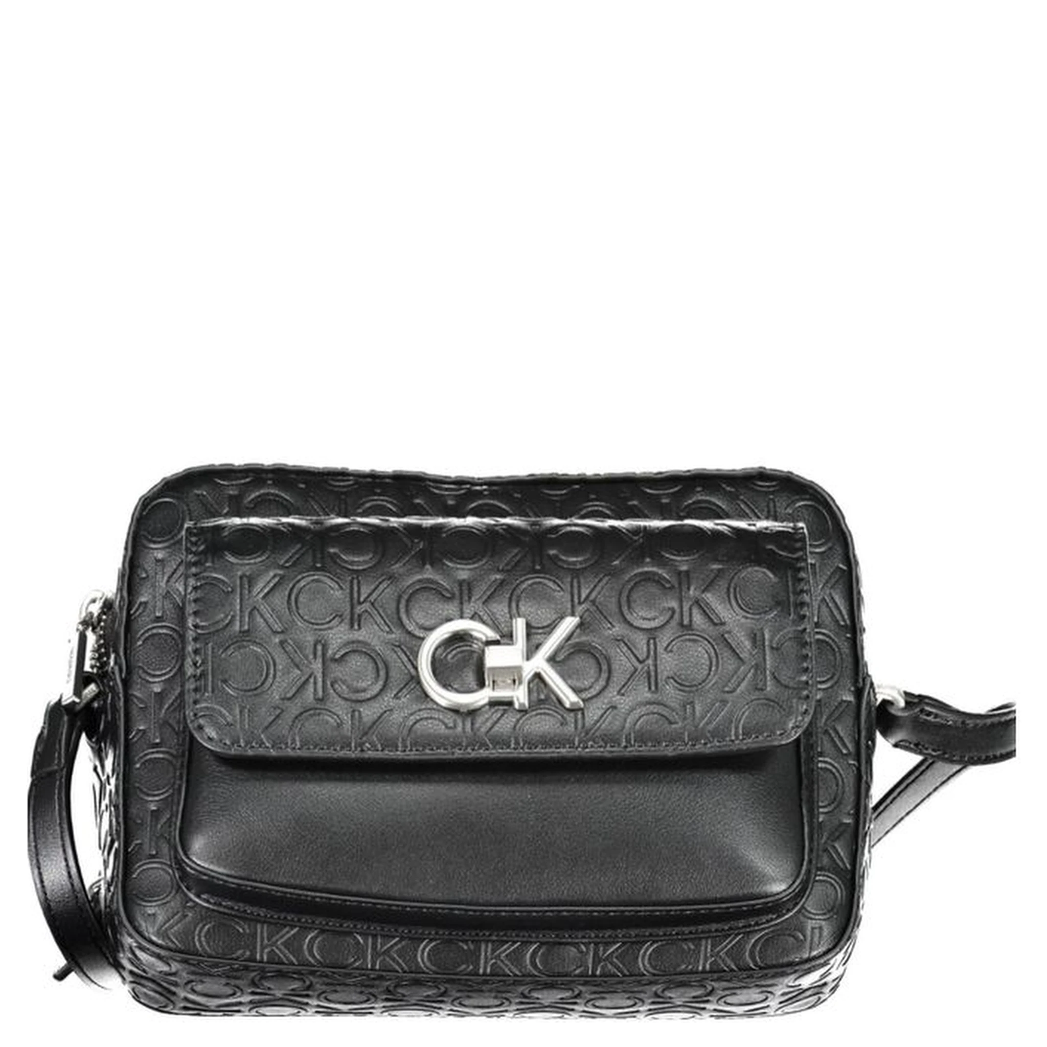Black Polyester Handbag