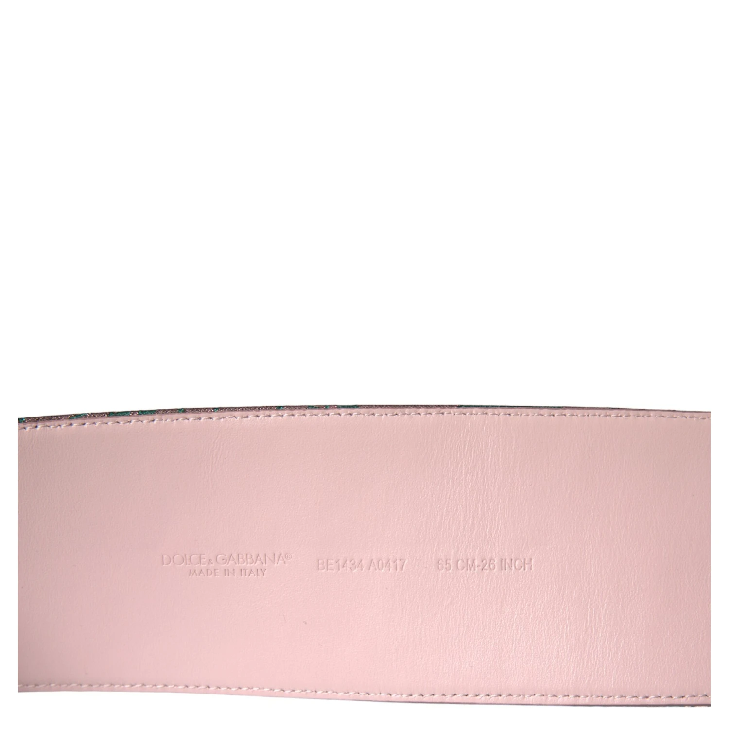 Multicolor Floral Jacquard Lurex Gold Buckle Belt