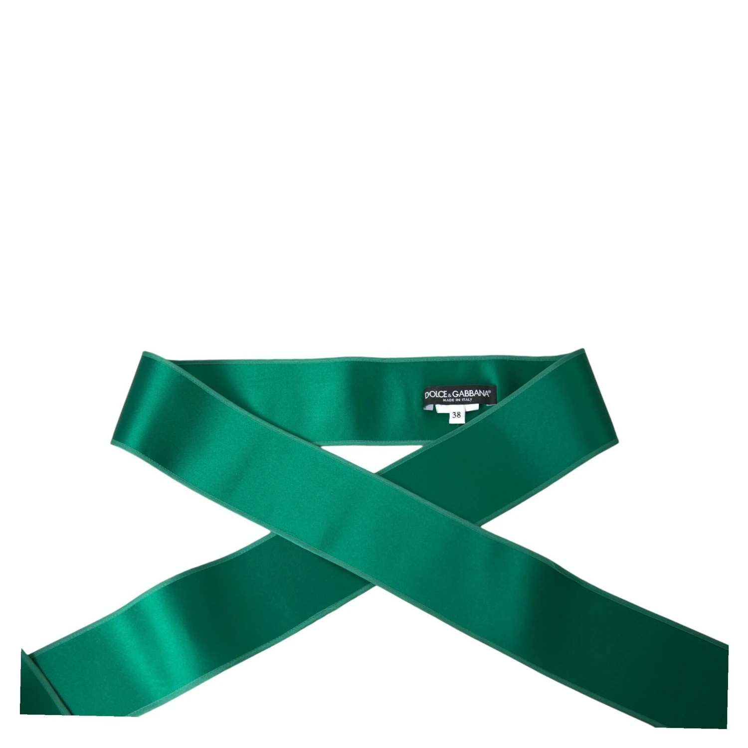 Green Silk Satin Waist Women Belt