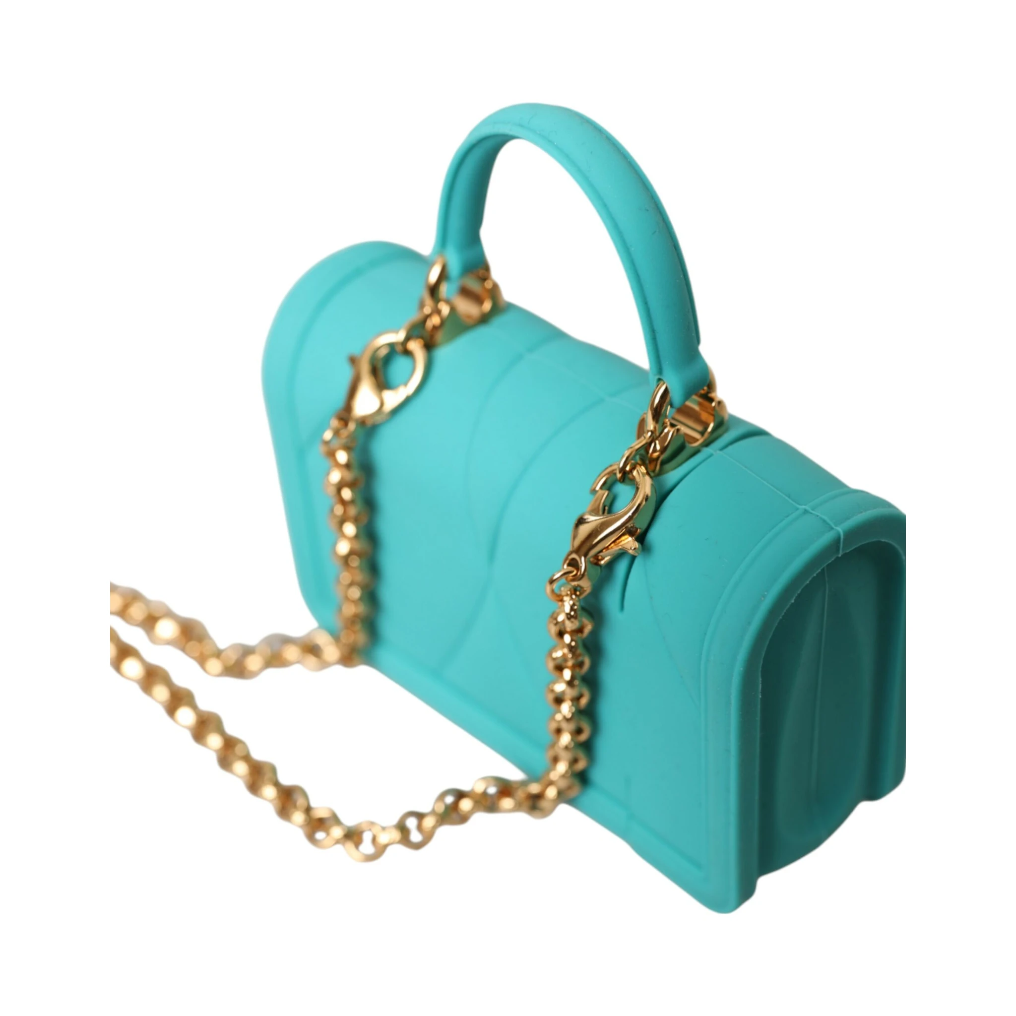 Turquoise Silicone Devotion Heart Cover Bag Airpods Case