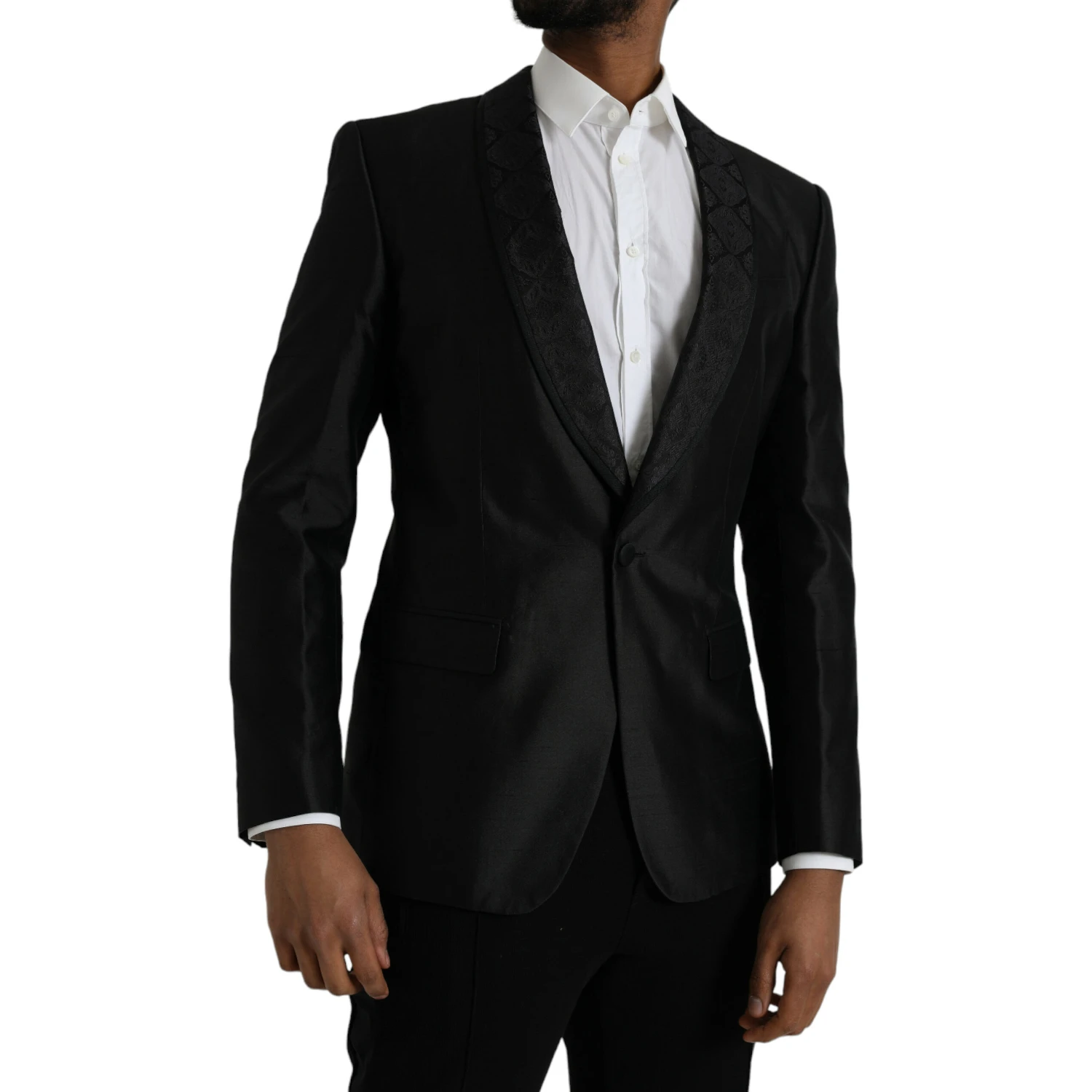 Black MARTINI Single Breasted Coat Blazer