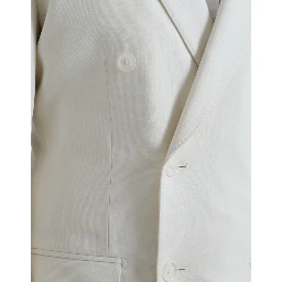 White Wool MARTINI Double Breasted Blazer