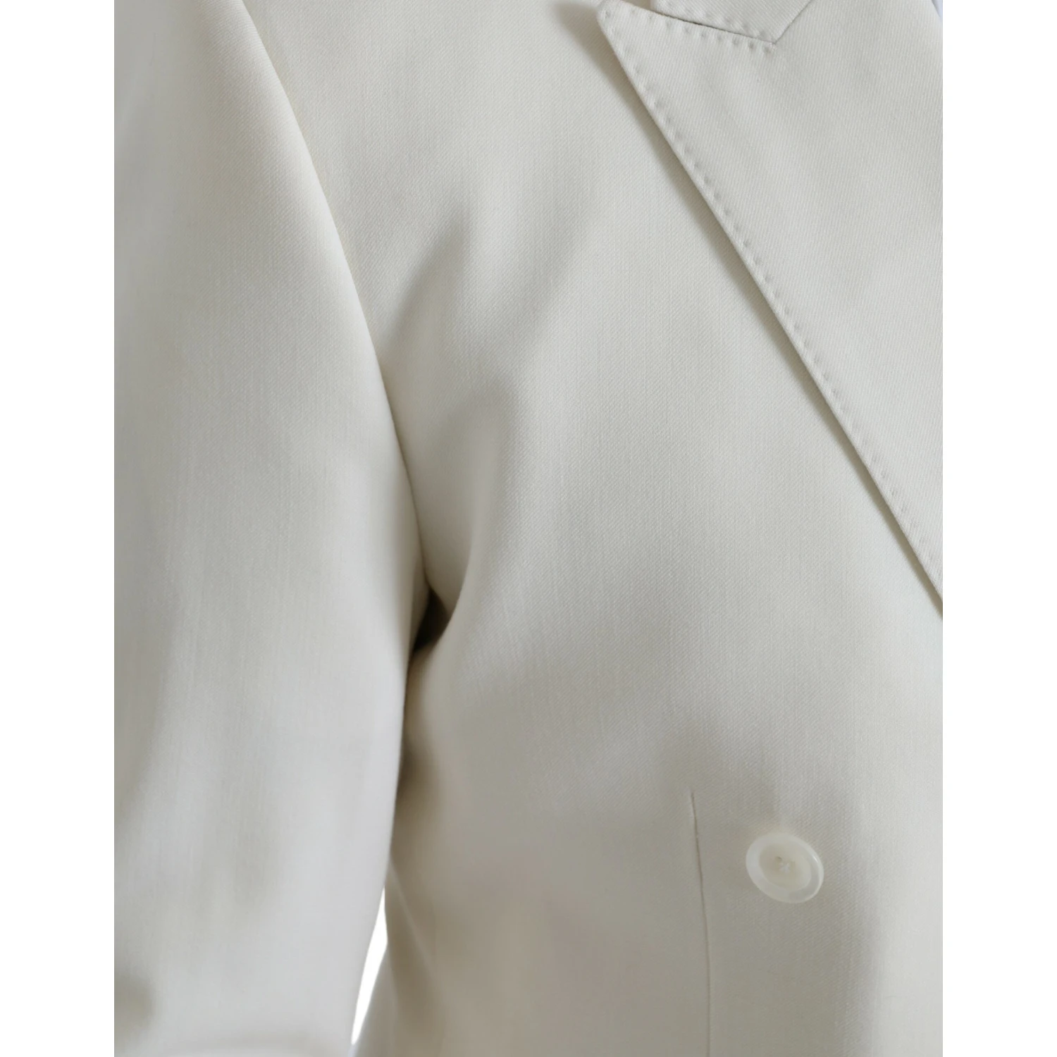White Wool MARTINI Double Breasted Blazer