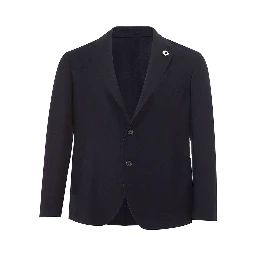 بليزر قطني أزرق