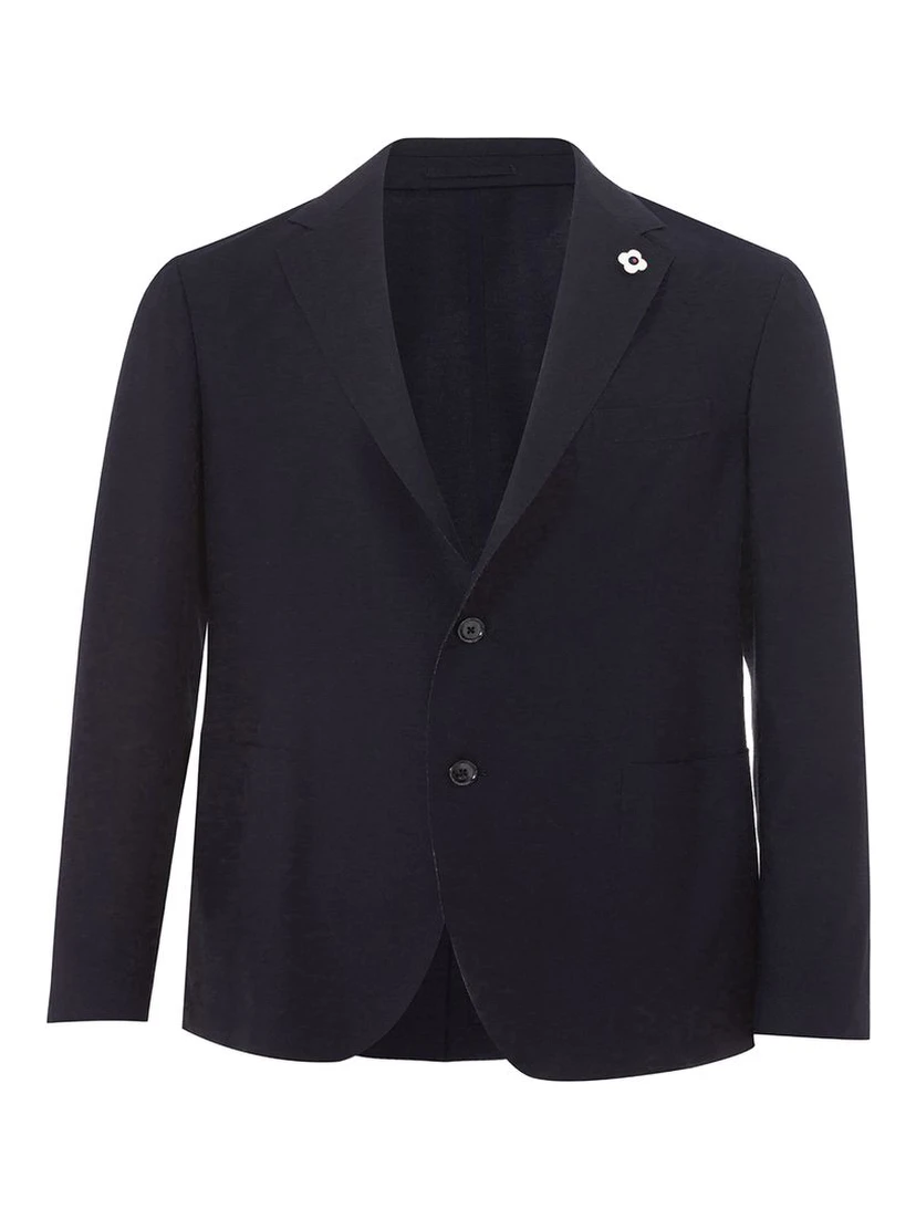 Blue Cotton Blazer