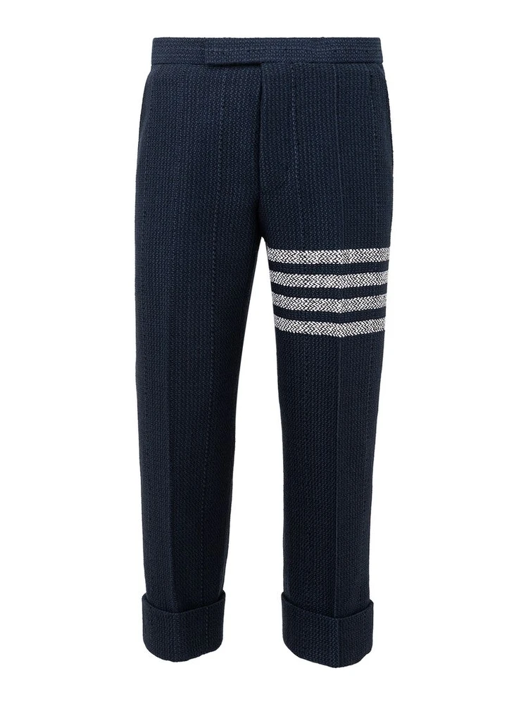 Blue Marabou Casual Pants