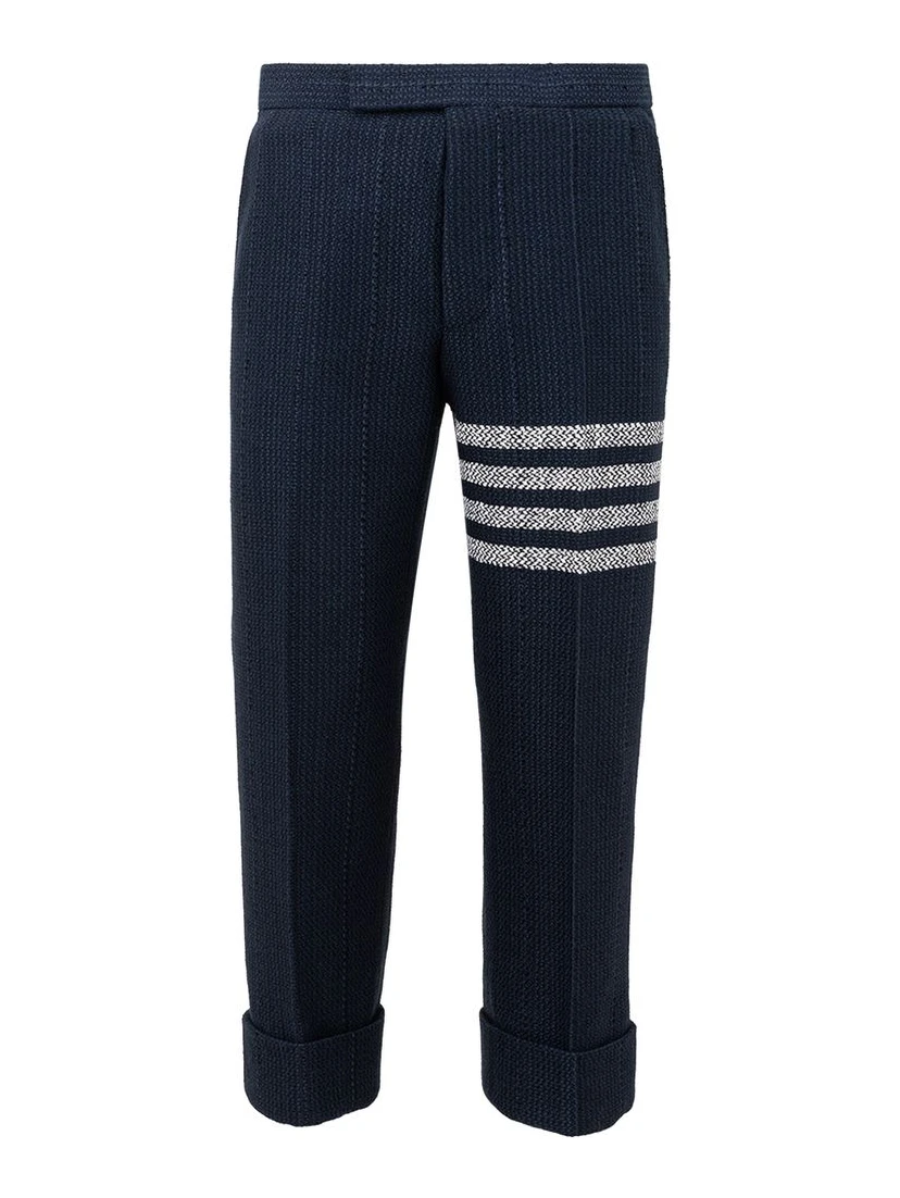 Blue Marabou Casual Pants
