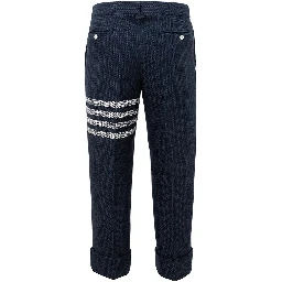 Blue Marabou Casual Pants