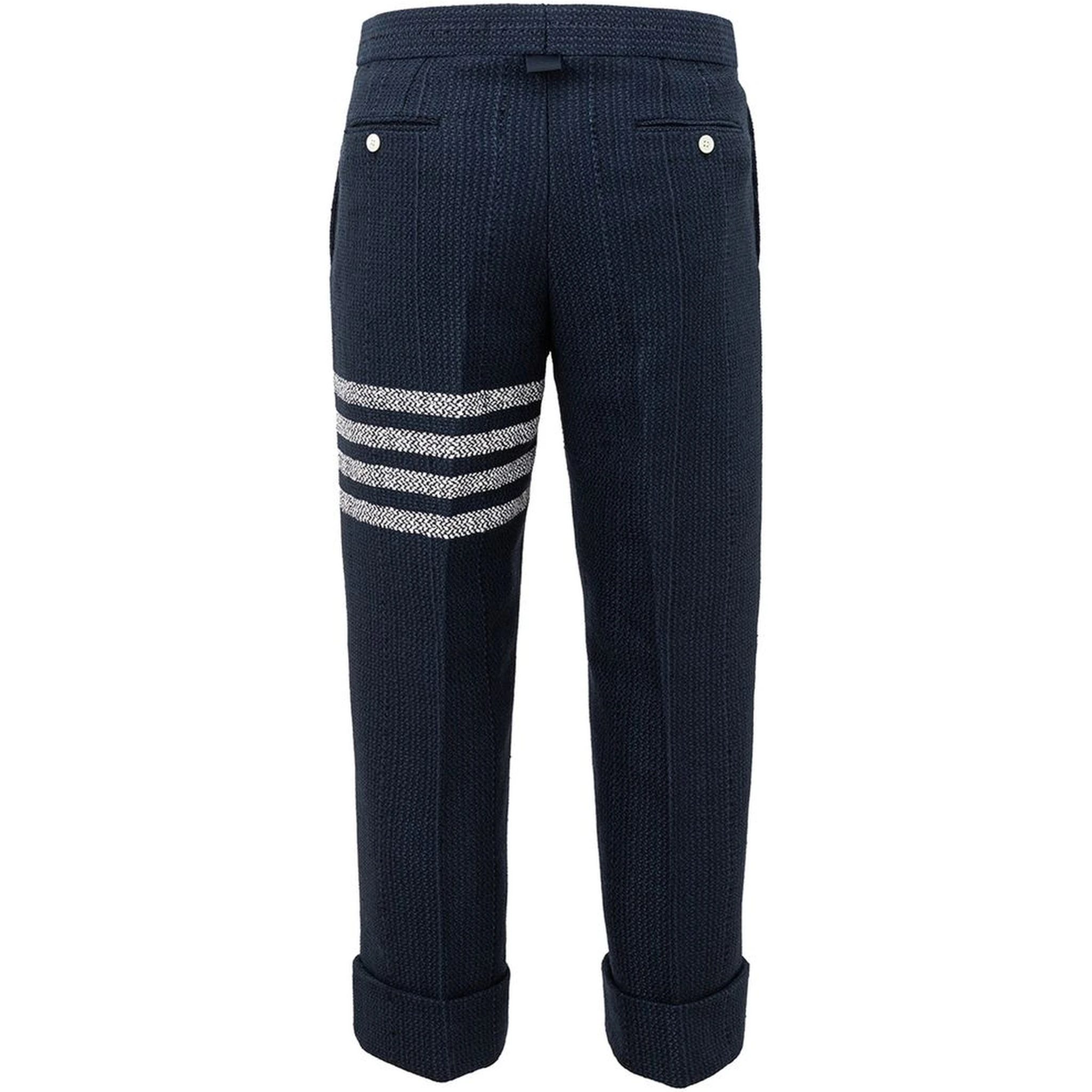 Blue Marabou Casual Pants