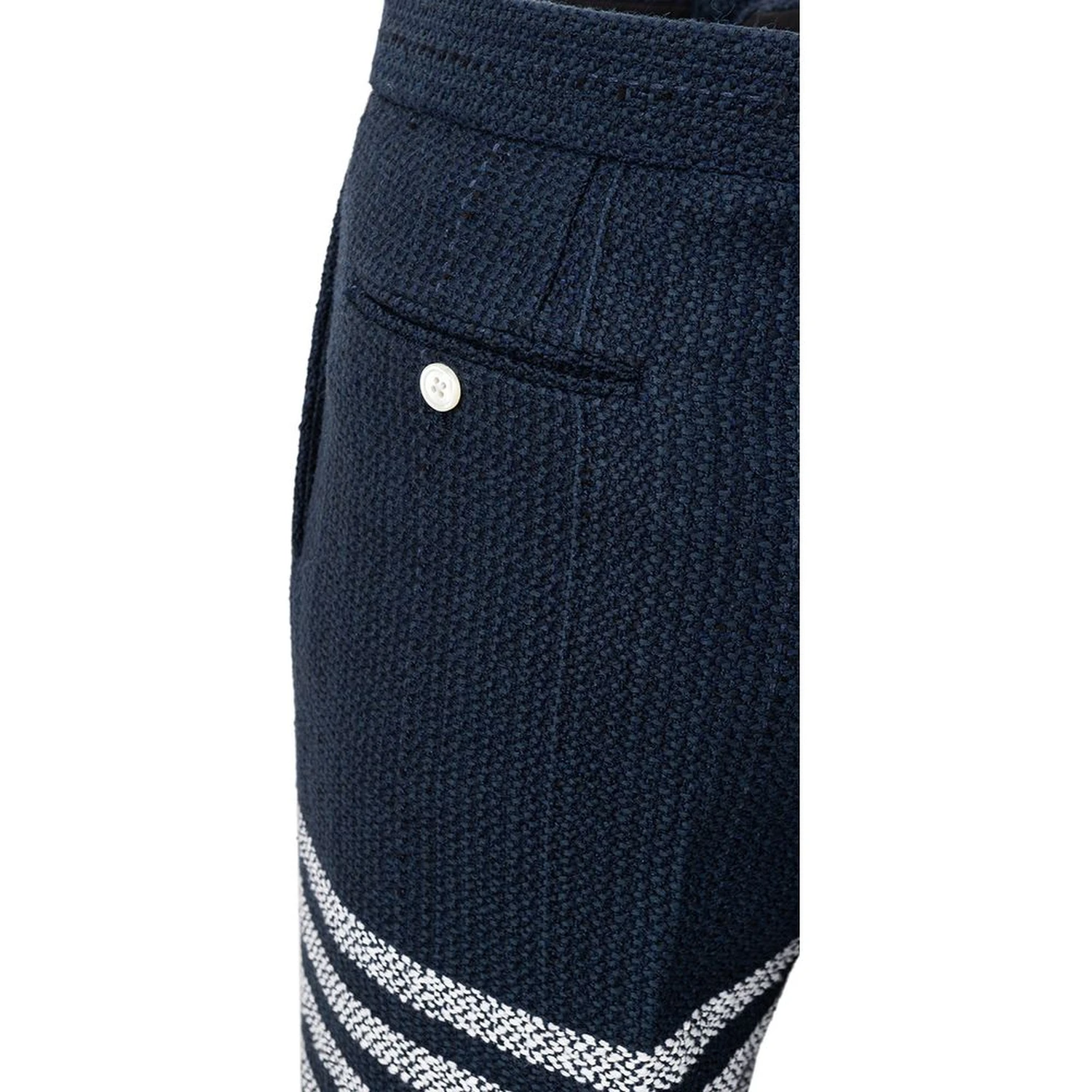 Blue Marabou Casual Pants
