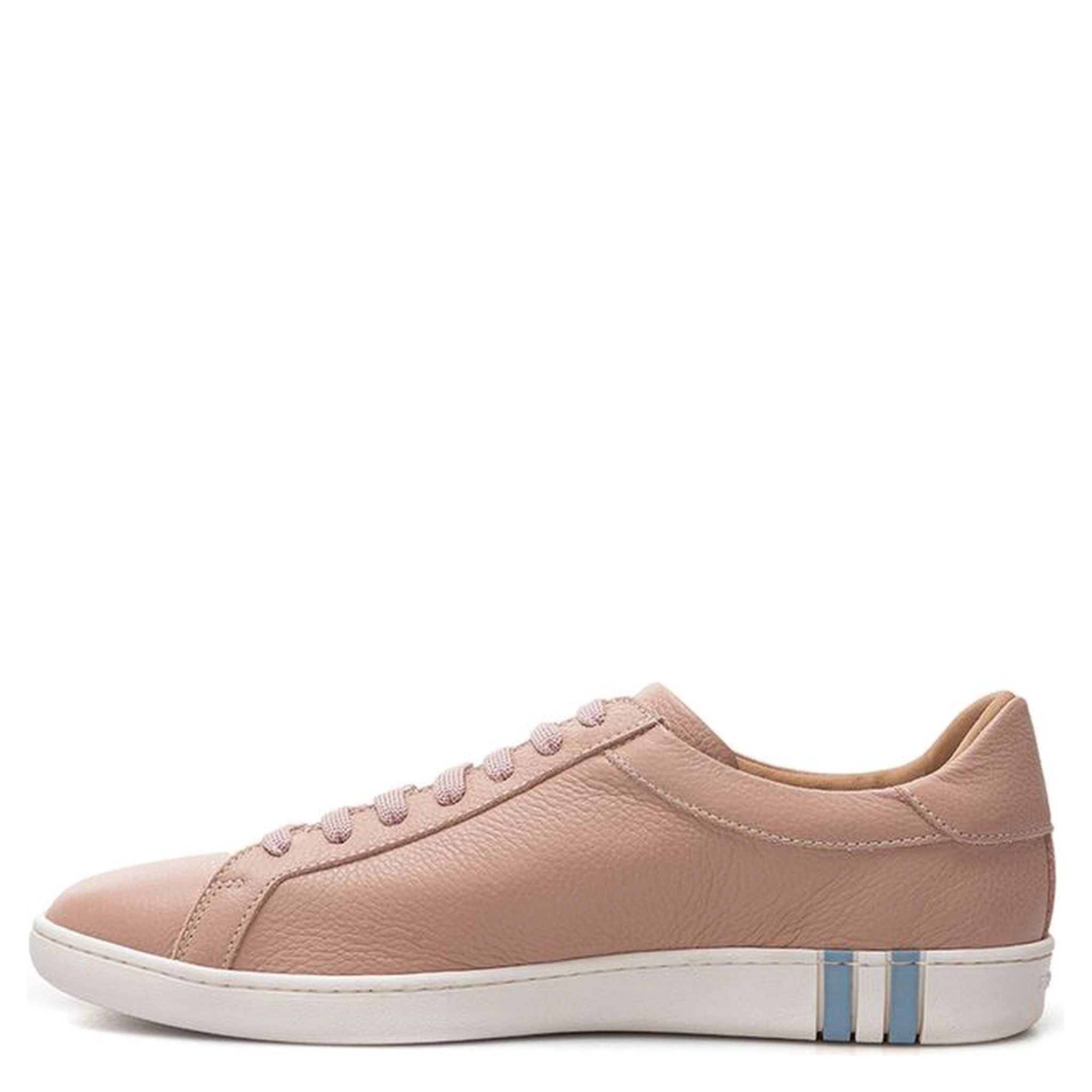 Pink Leather Athletic Sneakers