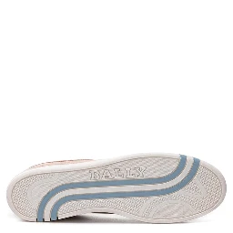 Pink Leather Athletic Sneakers