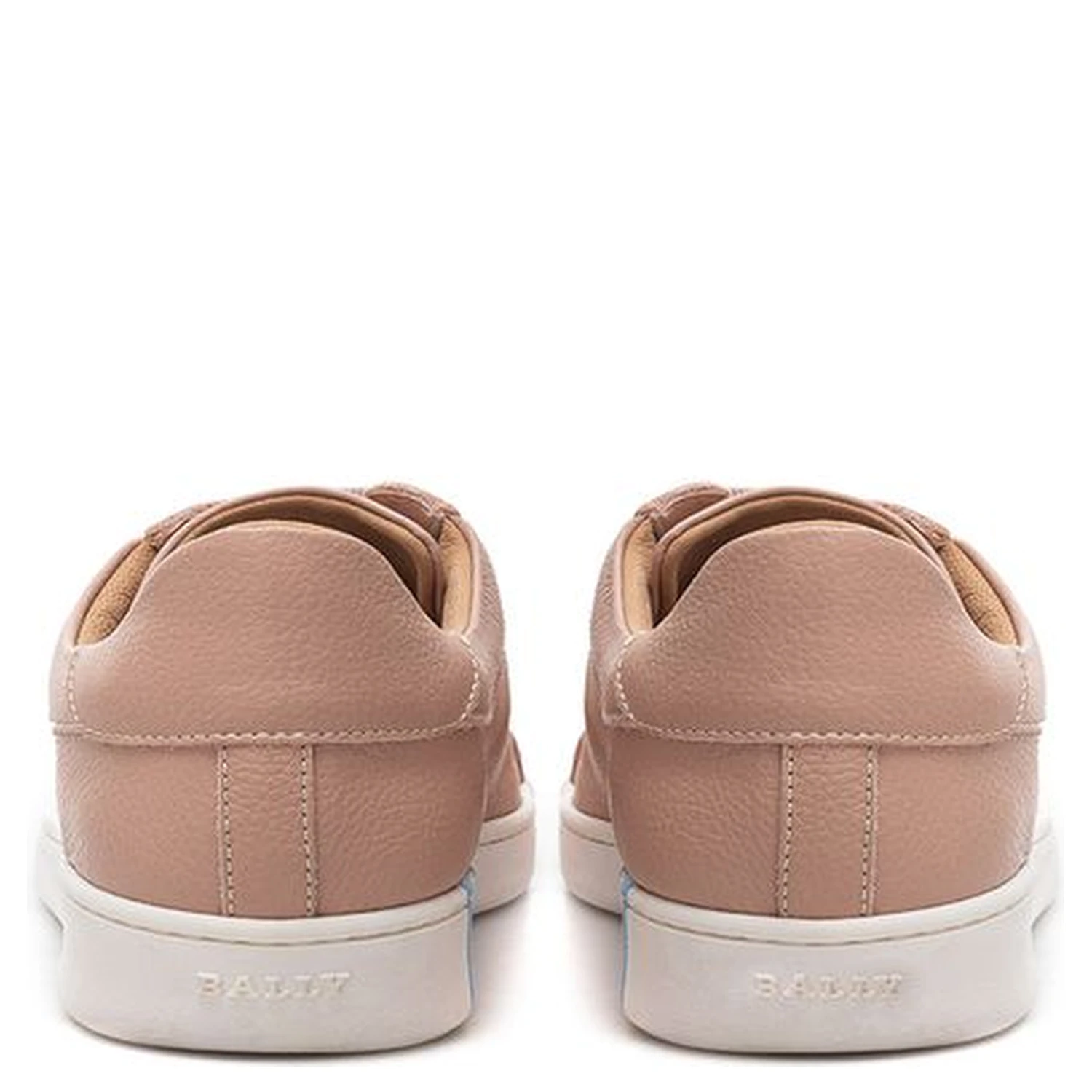 Pink Leather Athletic Sneakers